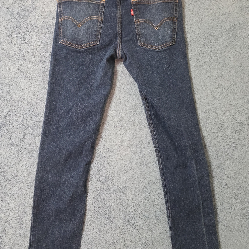 Levi's 510 Jeans 16 Boys Youth Skinny Stretch Dark Wash Blue - Picture 2 of 10